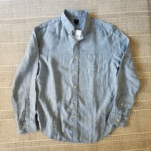J. Crew Linen Buttondown Longsleeve Shirt